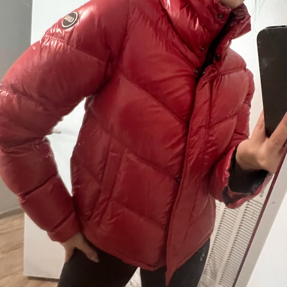Colmar Lacquered-Effect Down Jacket With High Col… - image 8